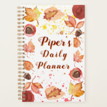 Falling into Fun Personalised Daily Planner