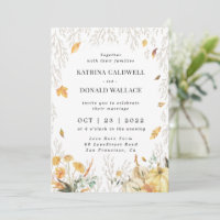 Falling Leaf Autumn Wedding