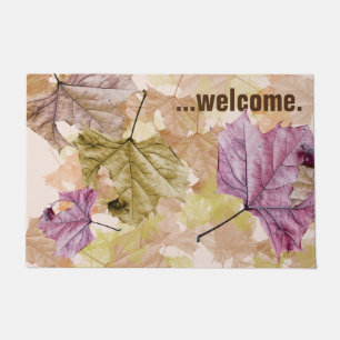 "falling leaves" autumn camouflage DOOR MAT