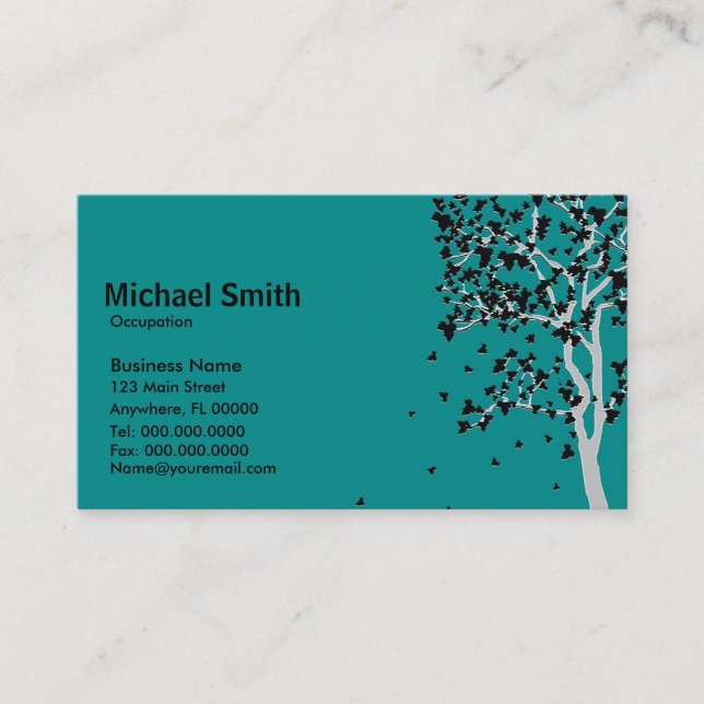 Falling Leaves ~ Business Cards (Front)