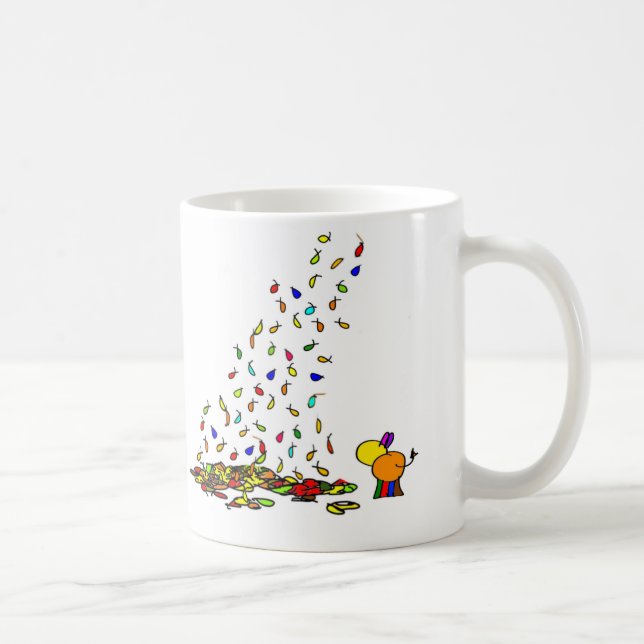 falling leaves coffee mug (Right)
