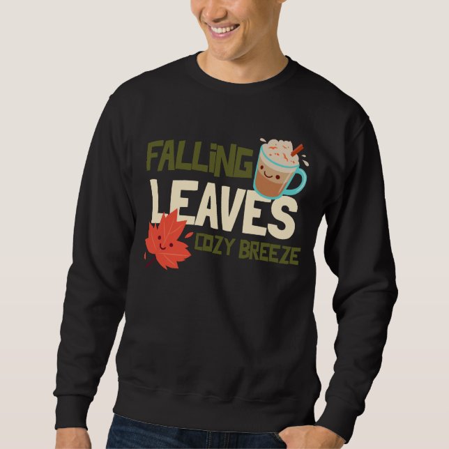 Falling Leaves, Cozy Breeze Sweatshirt (Front)