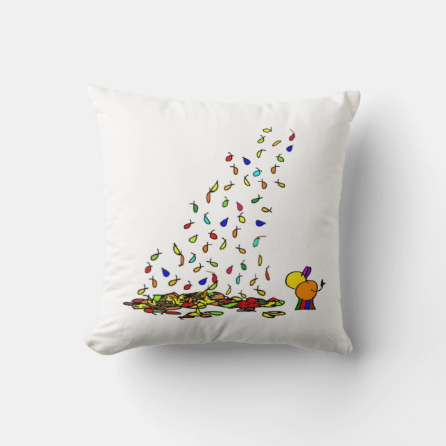 falling leaves cushion (Front)