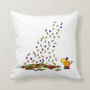 falling leaves cushion