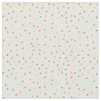 Falling Leaves Fabrics - White Fabric