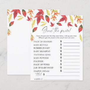 Falling leaves - Guess the price Game