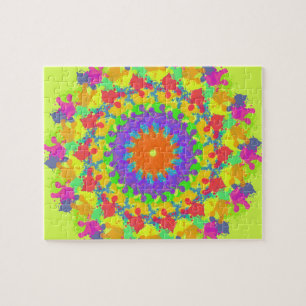 Falling Leaves in Autumn (Abstract Art) Jigsaw Puzzle