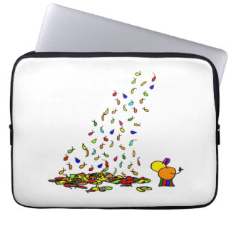 falling leaves laptop sleeve