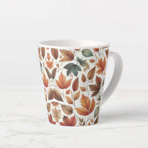 Falling leaves latte mug