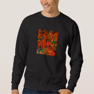 Falling Leaves on Black Sweatshirt