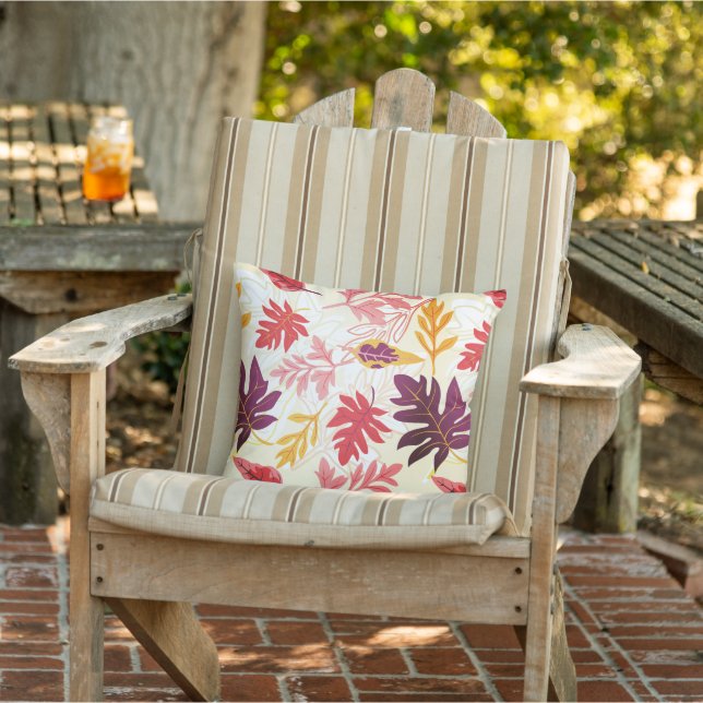 Falling leaves outdoor pillow  (Chair)