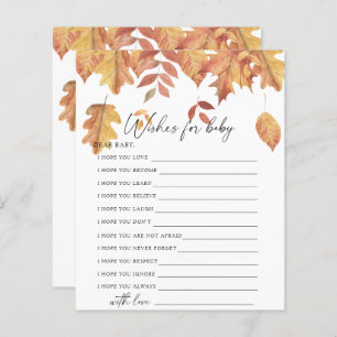 Falling leaves - Party game wishes for baby game