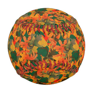 Falling Leaves Pattern for Autumn Baseball