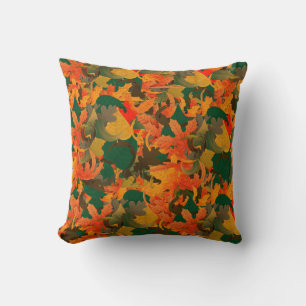 Falling Leaves Pattern for Autumn Cushion