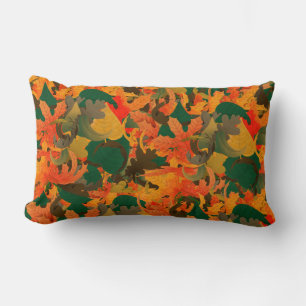 Falling Leaves Pattern for Autumn Lumbar Cushion