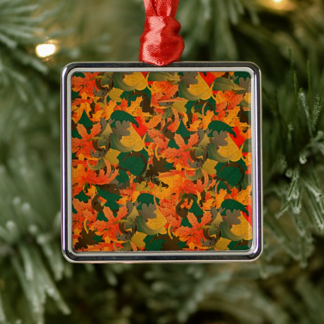 Falling Leaves Pattern for Autumn Metal Tree Decoration (Tree)