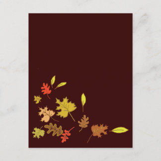 Falling Leaves RSVP Card