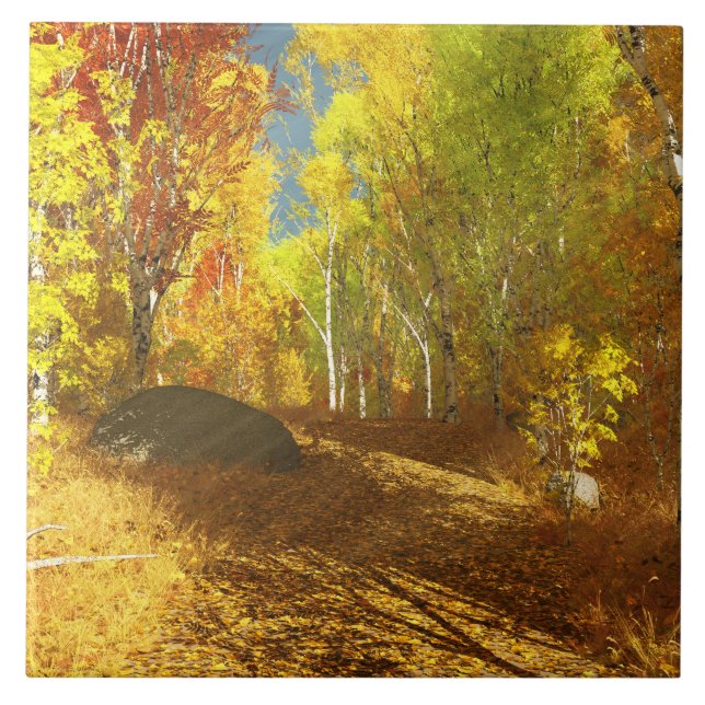 Falling Light Decorative Tile (Front)