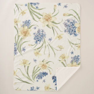 Falling Light Floral I Sherpa Blanket-Fall Floral Sherpa Blanket