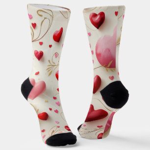Falling Like Hearts Socks