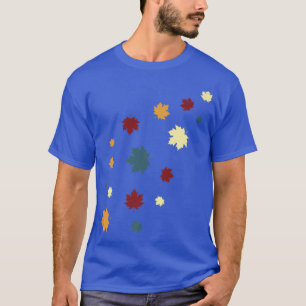 Falling Maple Leaves Retro Autumn Love Fall Season T-Shirt