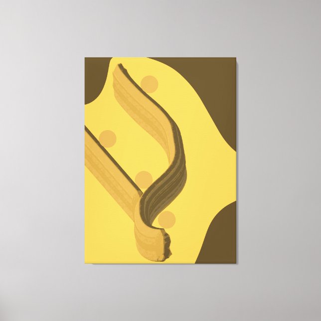 Falling - Minimalist Abstract Gravity of Emotion Canvas Print (Front)