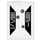 "Falling" Modern Art Card (5" x 7")