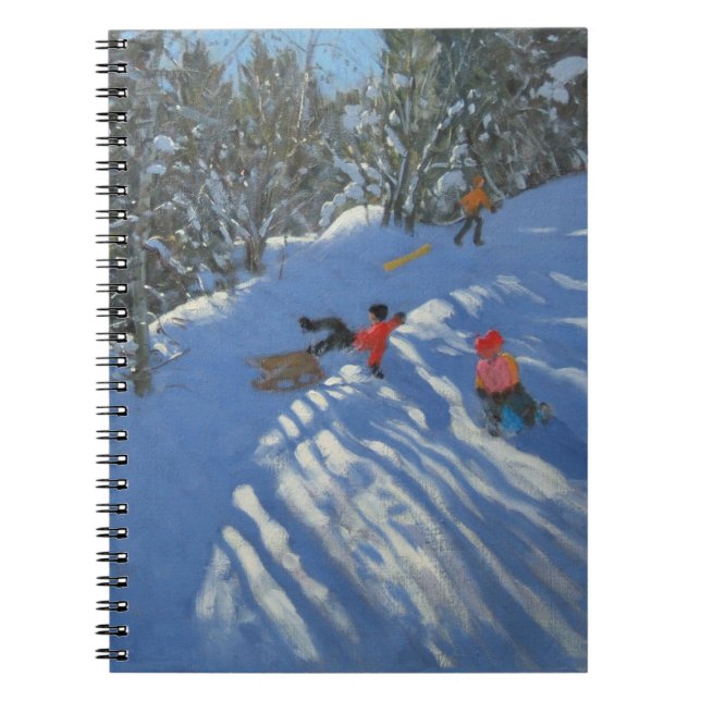 Falling off the Sledge Morzine Notebook (Front)
