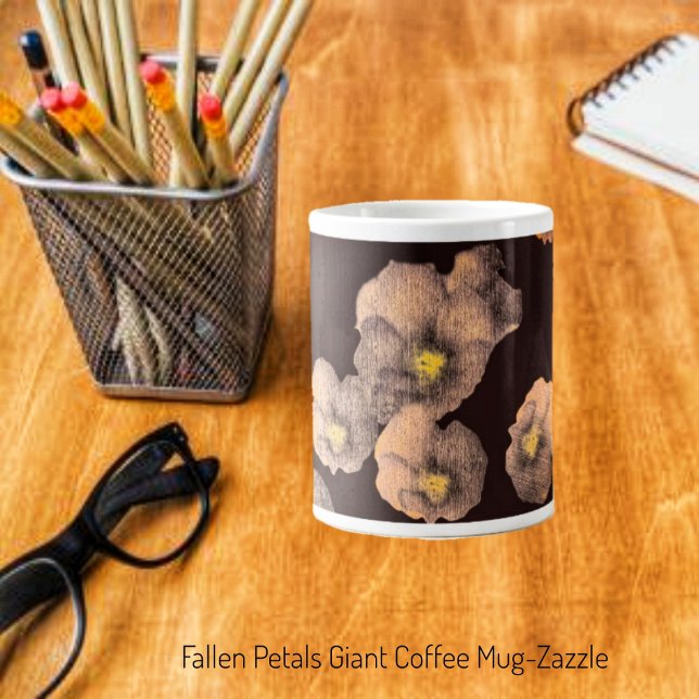 Falling Petals Large Coffee Mug (Creator Uploaded)