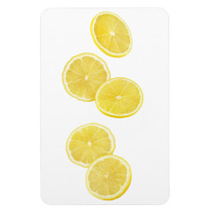 Falling pieces of lemon magnet