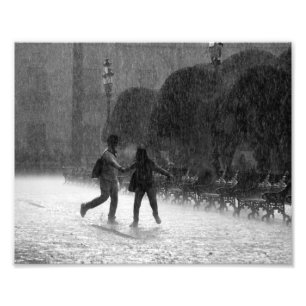 Falling Rain Photo Print