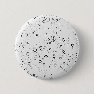 Falling Raindrops 6 Cm Round Badge