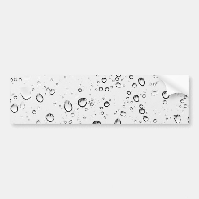 Falling Raindrops Bumper Sticker (Front)