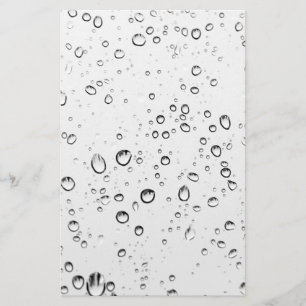 Falling Raindrops Stationery