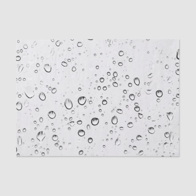 Falling Raindrops Tissue Paper (Front)
