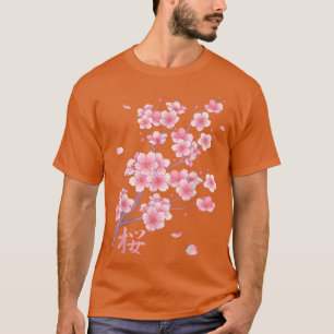 Falling Sakura Cherry Blossom  T-Shirt