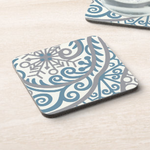 Falling Snowflakes Blizzard Coaster Set