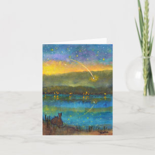 'Falling Star' Note Card