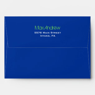 FALLING STARS Bat Mitzvah Invitation Envelope