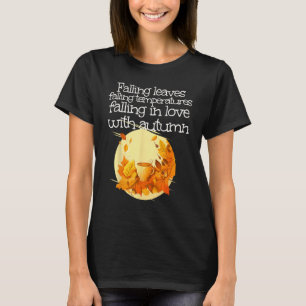 Falling temperatures with warm Autumn Drink for Fa T-Shirt