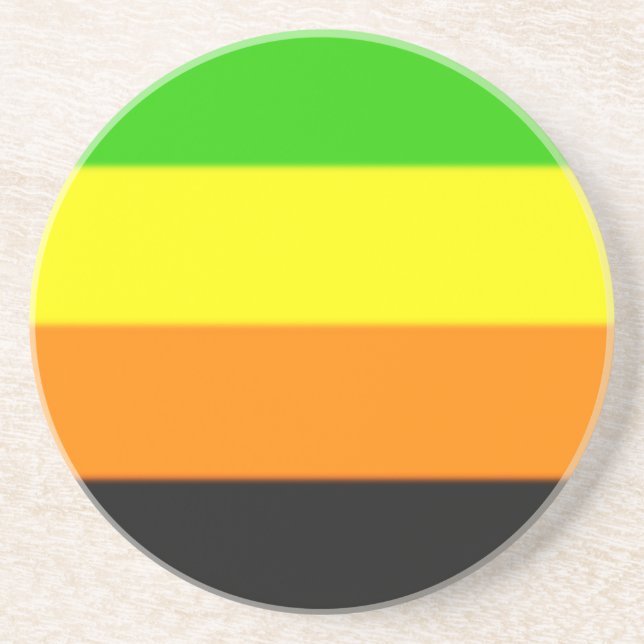 Fallln Aromantic Pride Flag Coaster (Front)