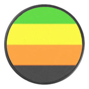 Fallln Aromantic Pride Flag Hockey Puck