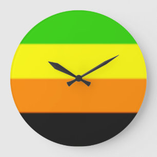 Fallln Aromantic Pride Flag Large Clock