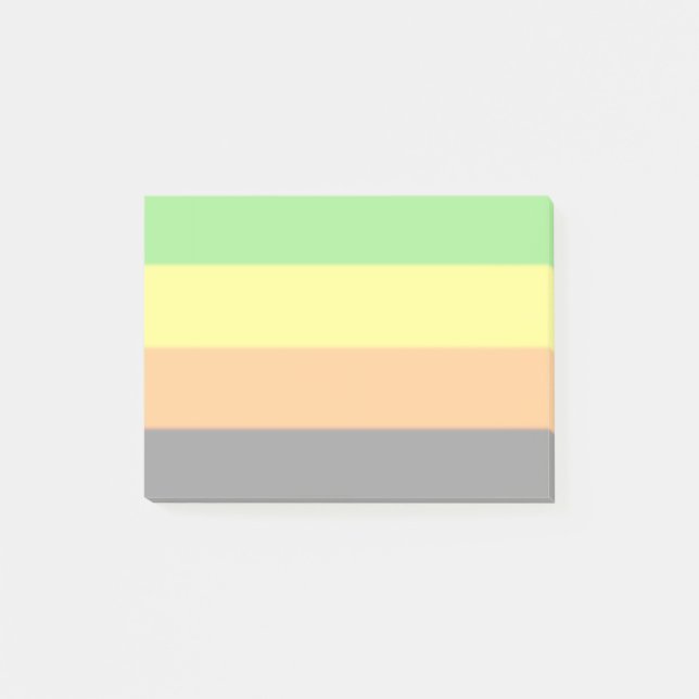 Fallln Aromantic Pride Flag Post-it Notes (Front)