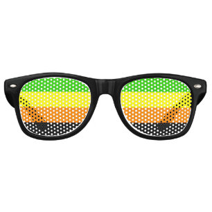 Fallln Aromantic Pride Flag Retro Sunglasses
