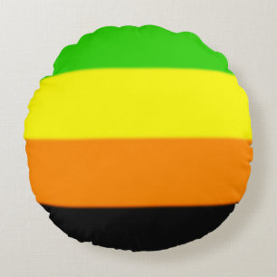 Fallln Aromantic Pride Flag Round Cushion