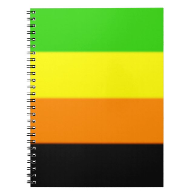Fallln Aromantic Pride Flag Spiral Notebook (Front)
