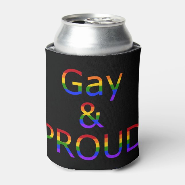 Fallln Gay and Proud Can Cooler (Can Front)