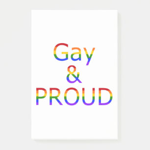 Fallln Gay and Proud Post-it Notes