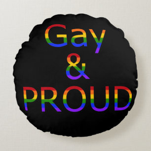 Fallln Gay and Proud Round Cushion